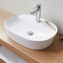 Lavamanos De Sobreponer Welt Ovalado 60x41 cm Blanco