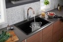 Lavaplatos Sobre Cubierta Rectangular Kennon 83.8x55.9 cm Negro