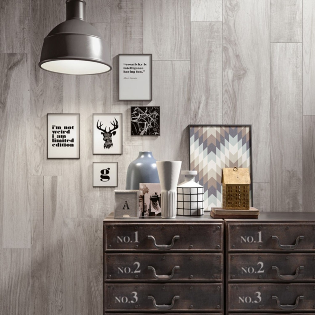 Porcelanato North Wind Grey Mate Rectificado 15x90 cm