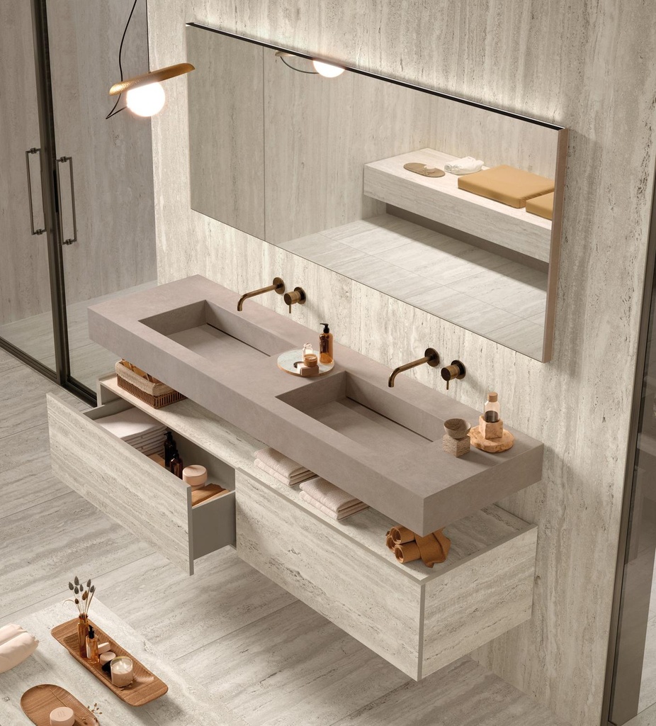 Porcelanato EY07 Elysian Travertino Light SP 60x120 cm
