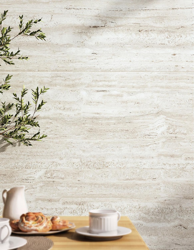 Porcelanato EY10 Elysian Travertino Pearly SP Mate 60x120 cm