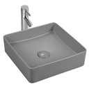 Lavamanos De Sobreponer Colors Cuadrado 36x36 cm Gris