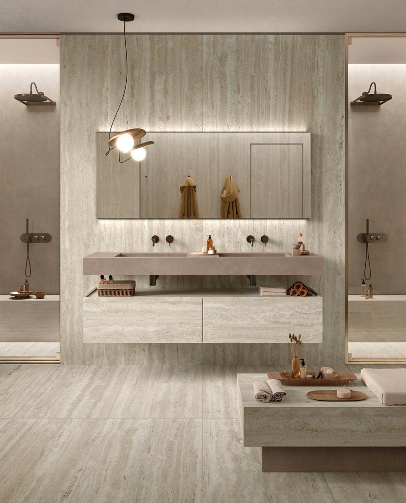 Porcelanato EY07 Elysian Travertino Light SP 60x120 cm