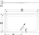 Receptáculo de Ducha BetteUltra 160x90 cm Blanco