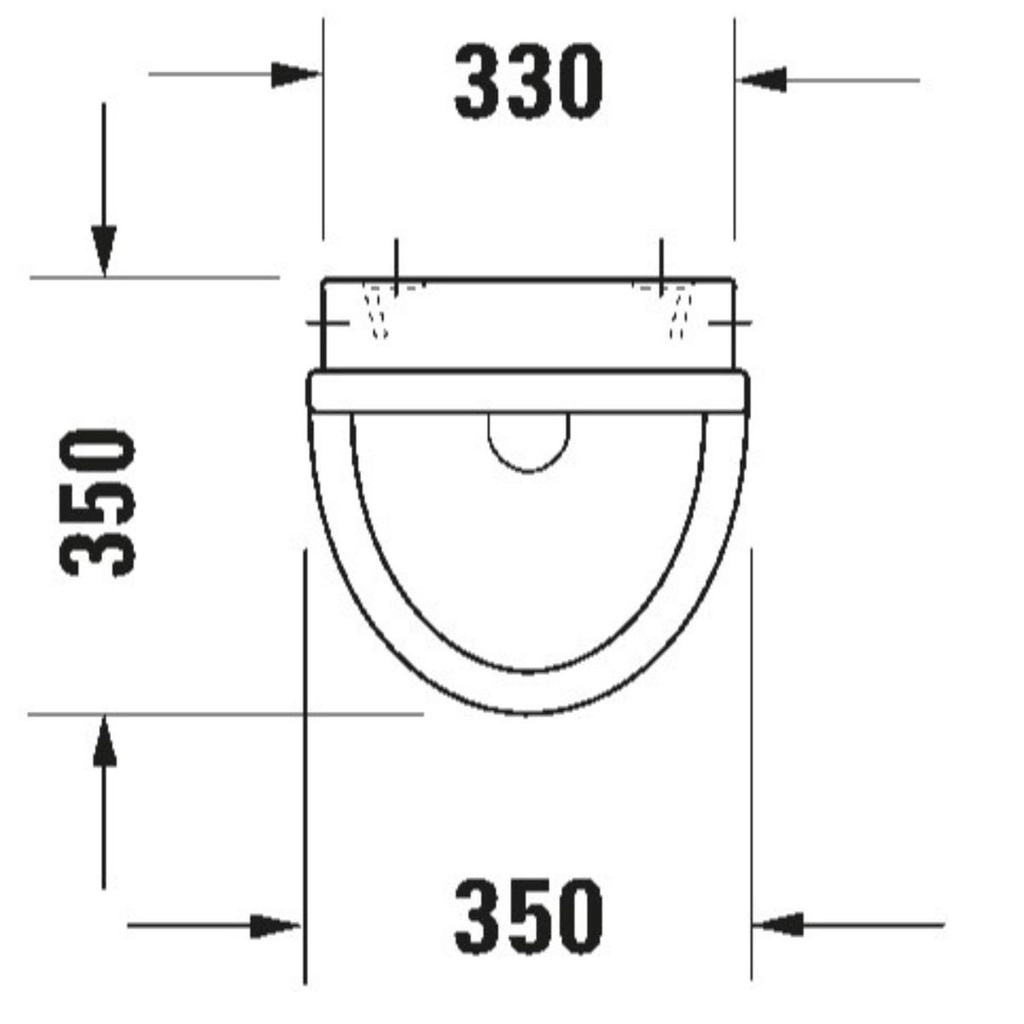 Urinario Starck 3 Duravit Alim. Post. Bco.