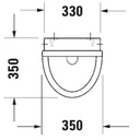 Urinario Starck 3 Duravit Alim. Post. Bco.