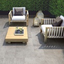 Porcelanato Grey Soul Dark Mate Espesorado 45x90 cm