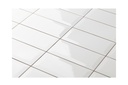 Cerámica Metro White Brillante 10x20 cm