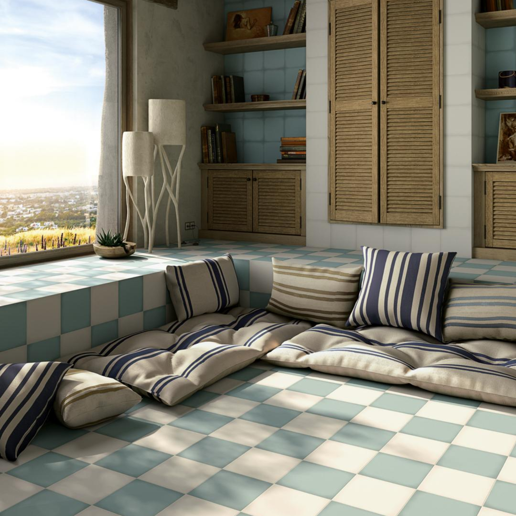 Gres Porcelánico 1900 Celeste 20x20 cm