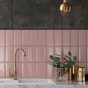 Porcelanato Biselado Rosa Brillo 7,5X15 1Cj=0,6818