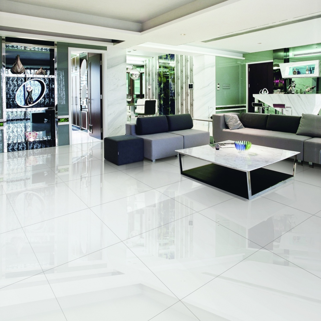 Porcelanato Super White Brillante Rectificado 30x60 cm