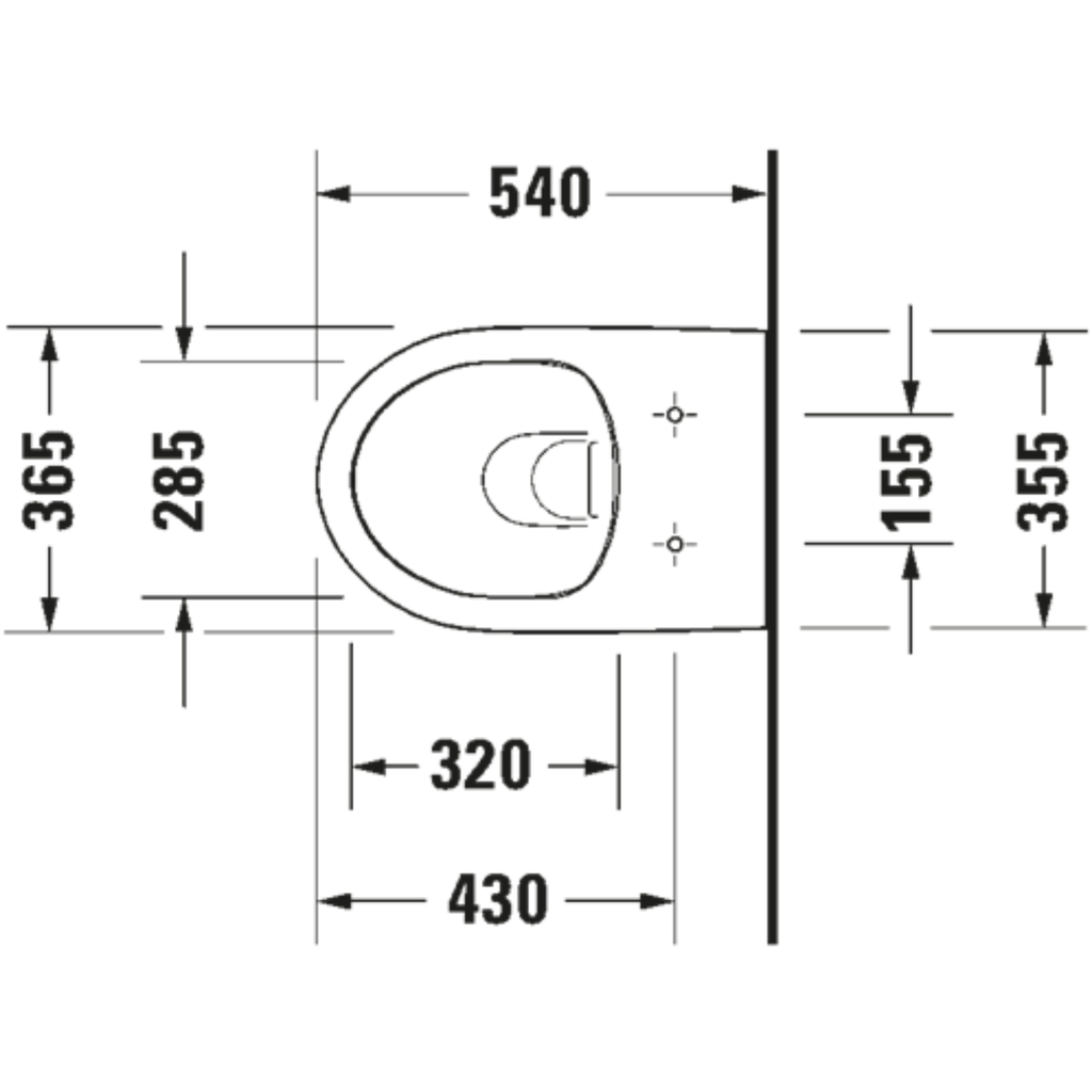 DURASTYLE WC BASIC RIMLESS SUSP BCO 4.5L