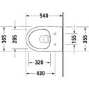 DURASTYLE WC BASIC RIMLESS SUSP BCO 4.5L