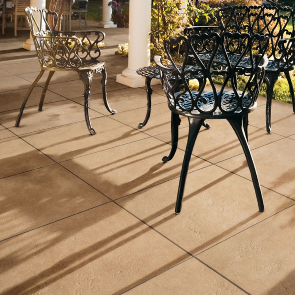 Porcelanato Tw01 Beige Antidezlizante Estructurado Espesorado Rectificado 60x60 cm