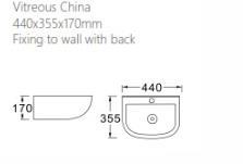 TREVERIS KLEIN LAVAMANOS C/PEDESTAL AL PISO