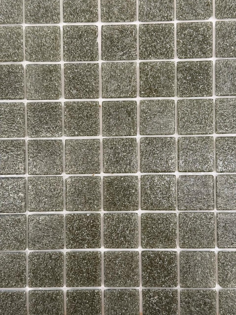 Mosaico De Vidrio En Malla BALI.03 Grey 20x20mm