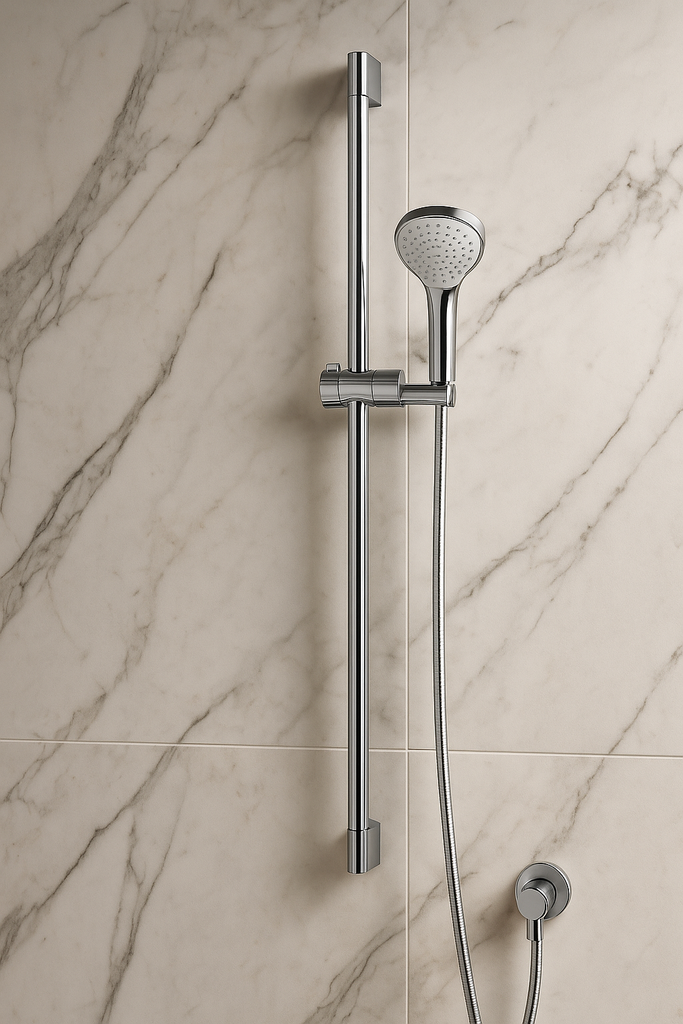 Set de Barra de Ducha 90 cm Croma Select E Cromo
