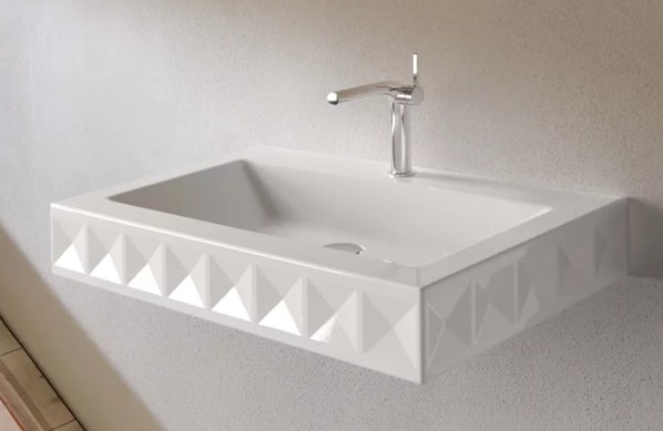 Lavamanos a Muro BetteLoft Ornament 825x525x125mm Bco