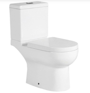 Wc Descarga Dual Con Lav Cuadrado 41x41 Blanc y Grif Negr