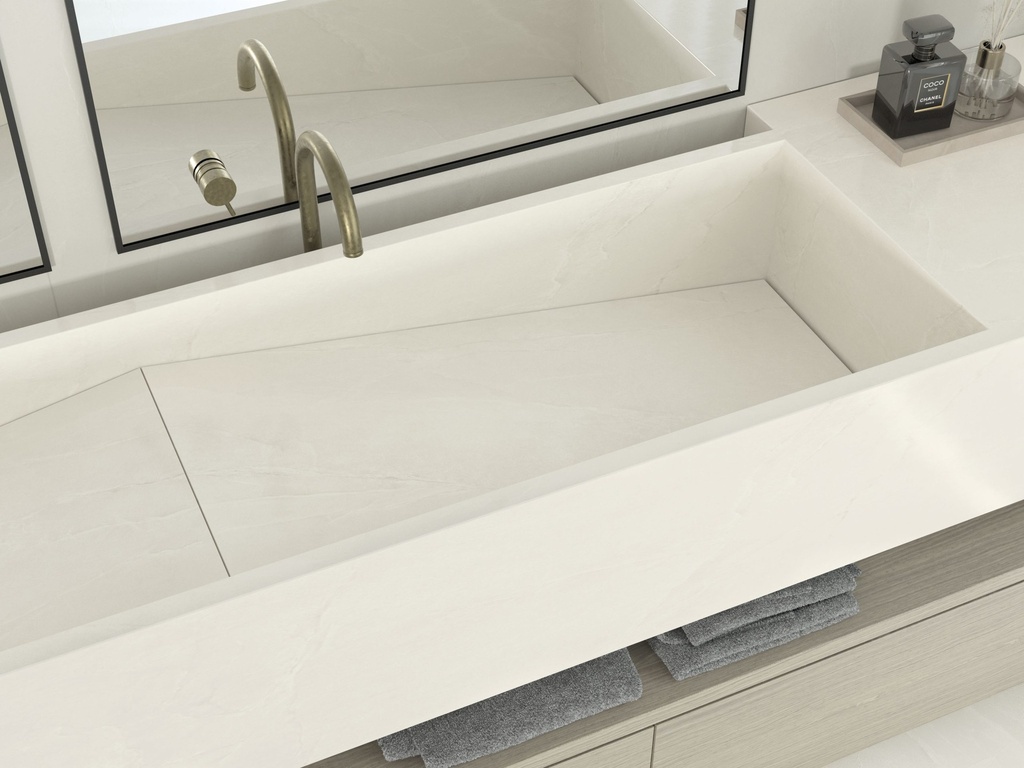 Porcelanato Bianco Namibia A Mate 160x320 cm 