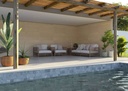 Porcelanato Bamboo Canelado Light Mate Rectificado 60x120cm