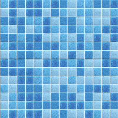 Mosaico De Vidrio En Malla Niebla Mar Brillante 33.33x33.33 cm