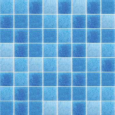 Mosaico De Vidrio En Malla Niebla Mar Brillante 33.33x33.33 cm