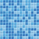 Mosaico De Vidrio En Malla Niebla Mar Brillante 33.33x33.33 cm