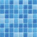 Mosaico De Vidrio En Malla Niebla Mar Brillante 33.33x33.33 cm
