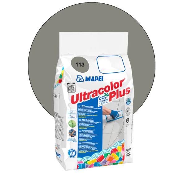 Fragüe de Secado Rápido Ultracolor Plus 113 Gris Cemento 2Kg