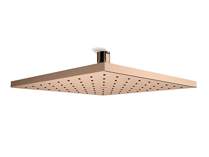 PLATO DE DUCHA CUADRADO 254MM ORO ROSA