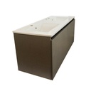 Mueble Vanitorio Suspendido 120 cm Seda Notte Con Cubierta Single