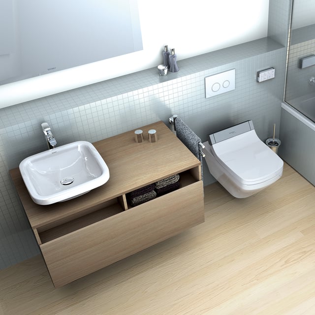 Lavamanos De Sobreponer Durastyle Rectangular 43 Cm Blanco 