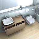 Lavamanos De Sobreponer Durastyle Rectangular 43 Cm Blanco 