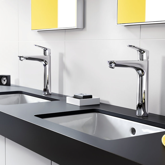 Grifería Lavamanos Alta Focus E2 190 Cromo Con Desagüe 