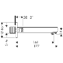 Caño Tina Matropol S Cromo