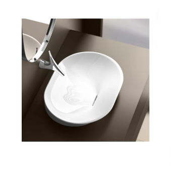 Lavamanos Vive Circular 54,5x40 cm Blanco