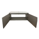 Mueble Vanitorio Suspendido 120 cm Seda Notte Con Cubierta Single