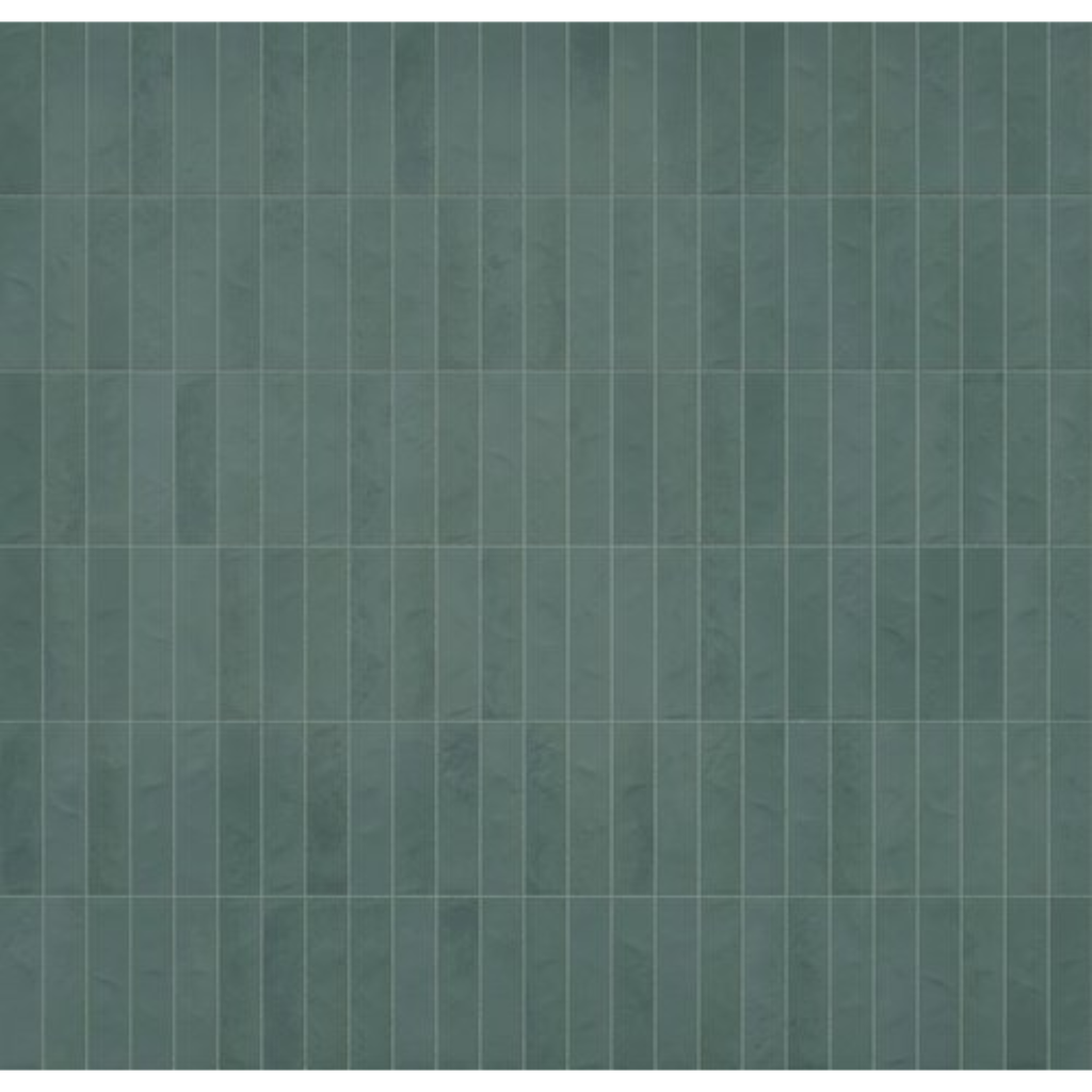 Porcelanato Miniature Cera Verde Foresta Mate 6x24cm 