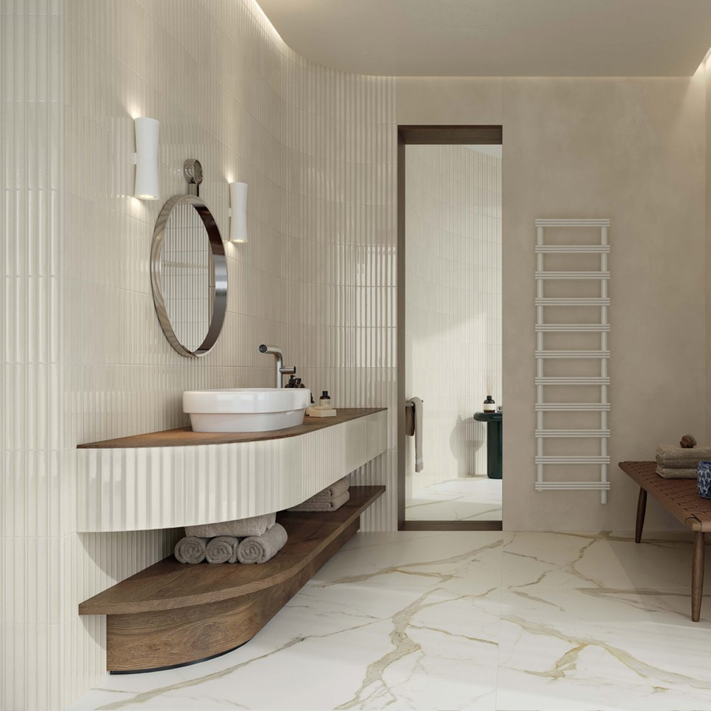 Porcelanato Miniature Rima Burro Brillante 6x24cm