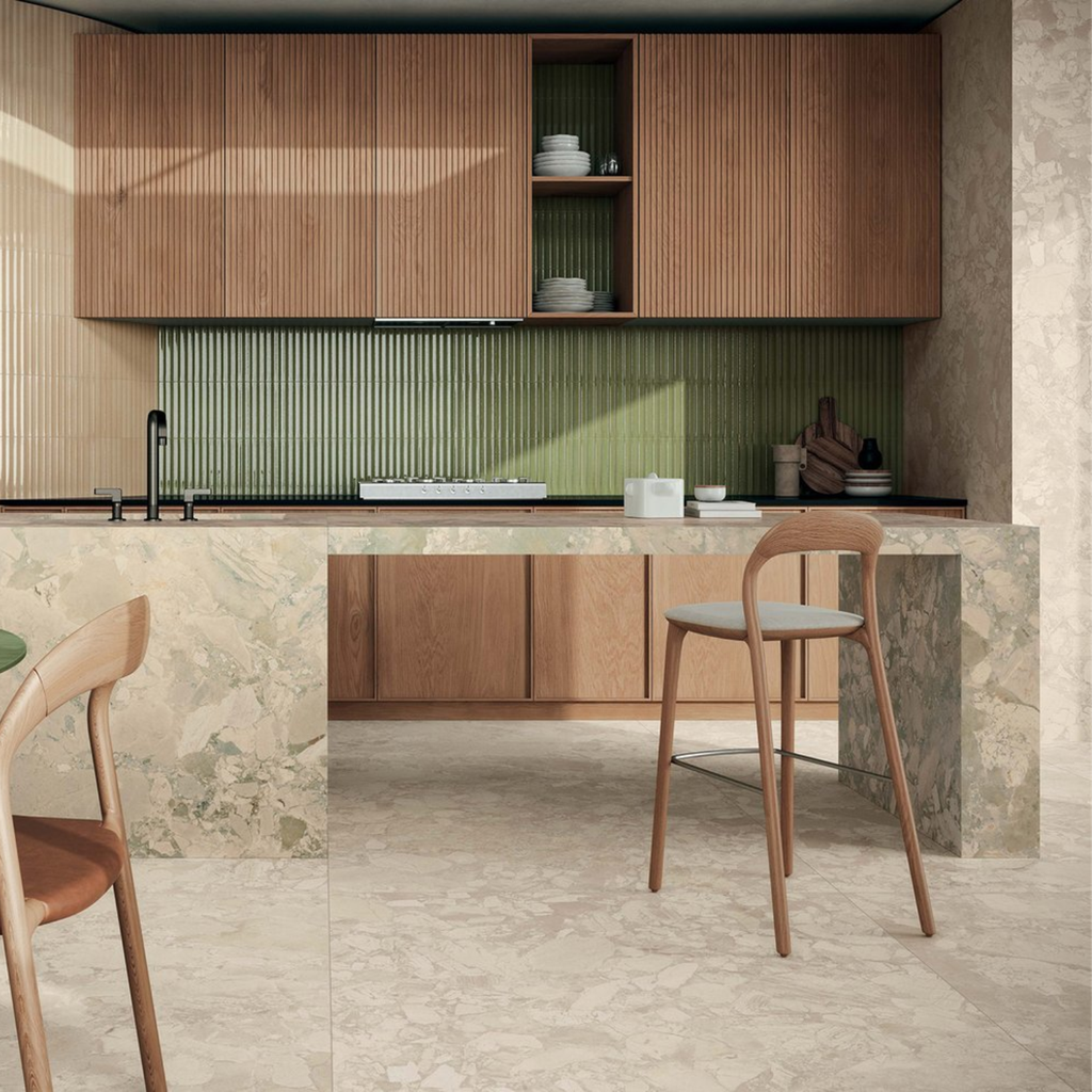 Porcelanato Miniature Rima Posidonia Brillante 6x24cm