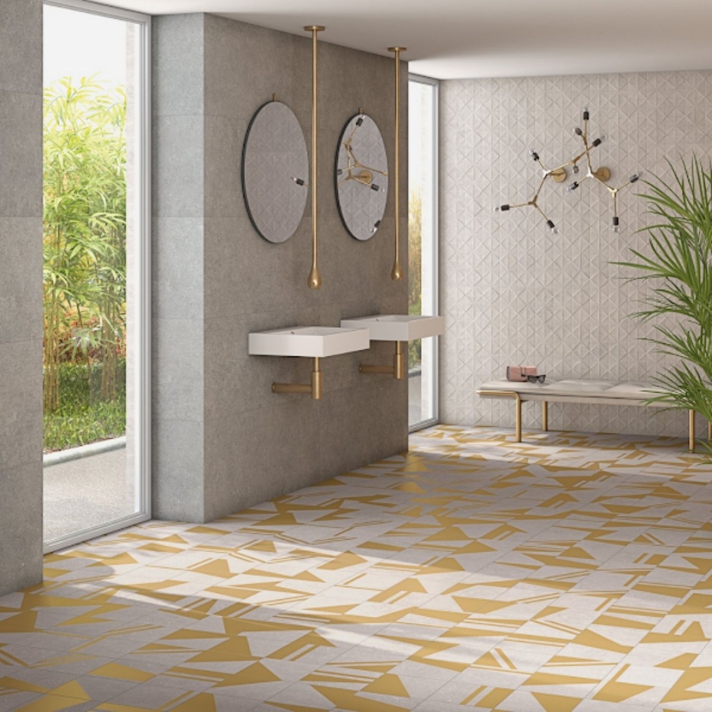 Porcelanato Kokomo Crema Oro Mate 20x20 cm