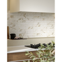 Porcelanato Miniature Scultorea Calacatta Oro Fino Mate Rectificado 6x24cm