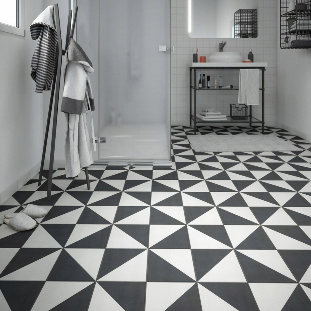 Gres Porcelanico 1900 Terrades Grafito 20X20 Cm