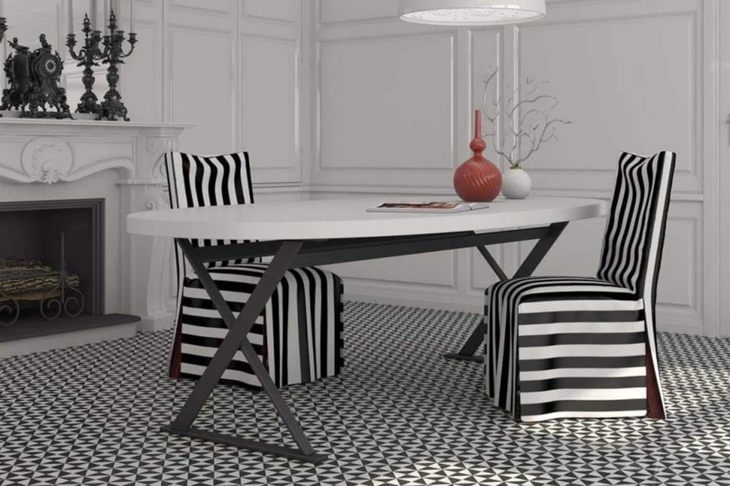 Gres Porcelanico 1900 Terrades Grafito 20X20 Cm
