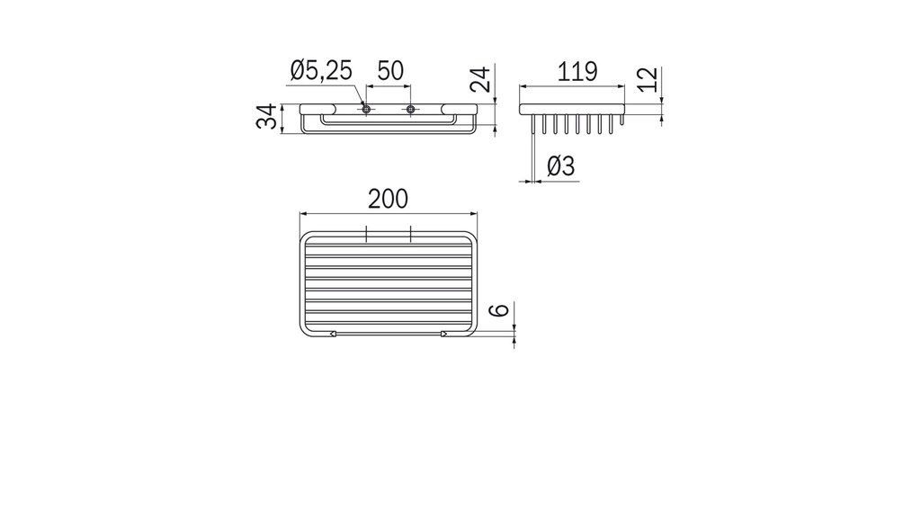 Jabonera Hotellerie 20 cm Cromo