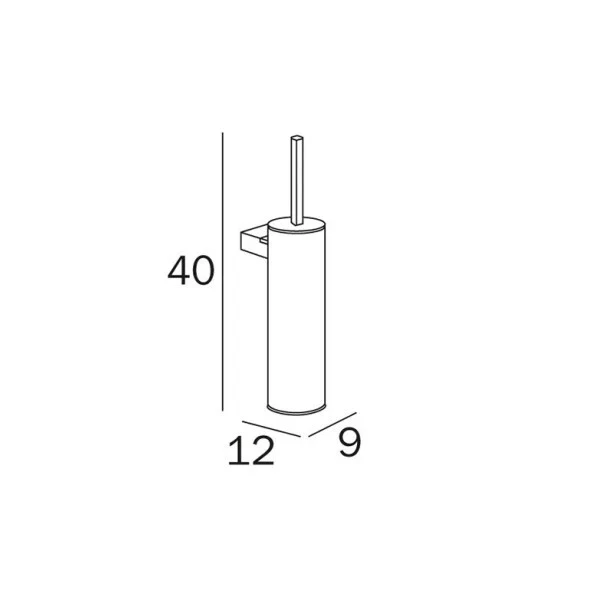 LOGIC ESCOBILLERO DE PARED CROMO
