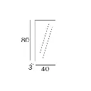 Espejo Rectangular 40x80 cm 