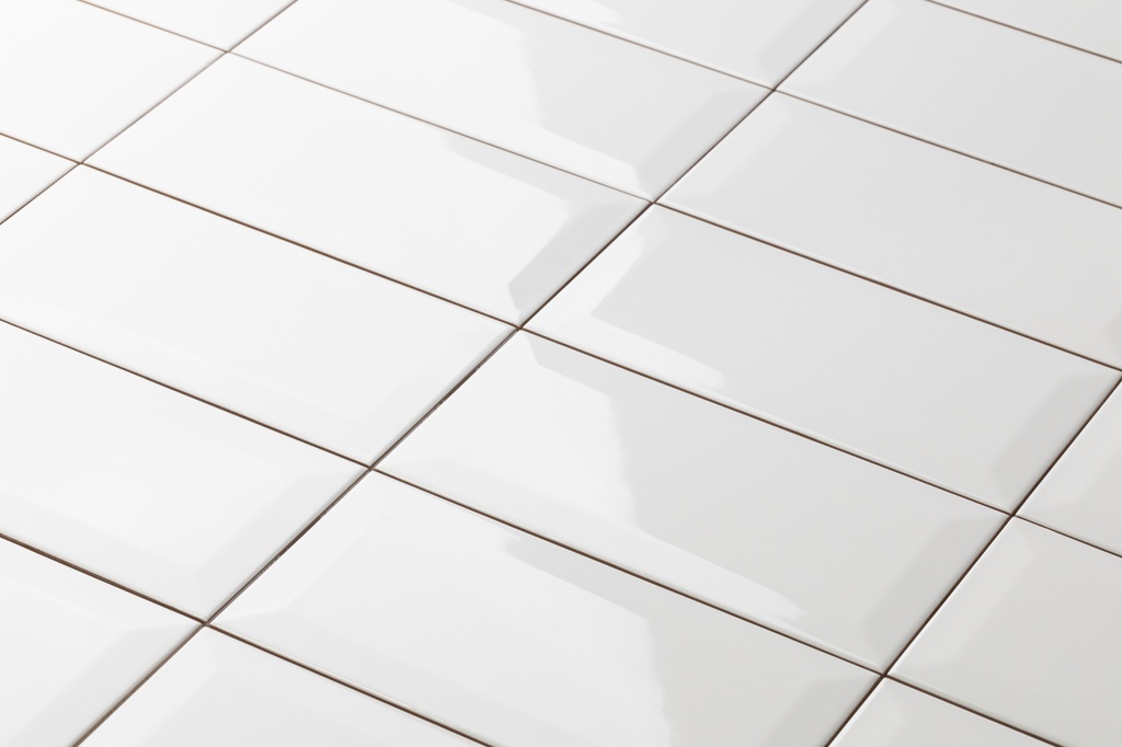 Cerámica Metro White Brillante 10x20 cm