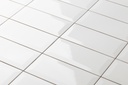 Cerámica Metro White Brillante 10x20 cm